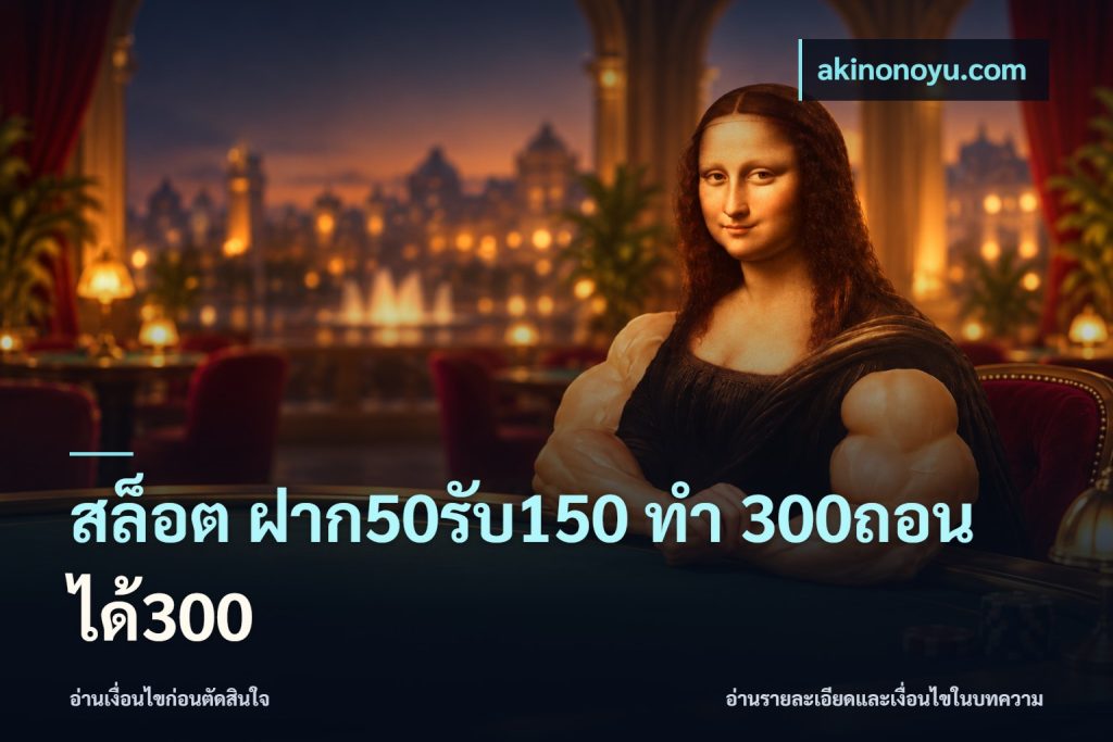 สล็อต ฝาก50รับ150 ทํา 300ถอนได้300