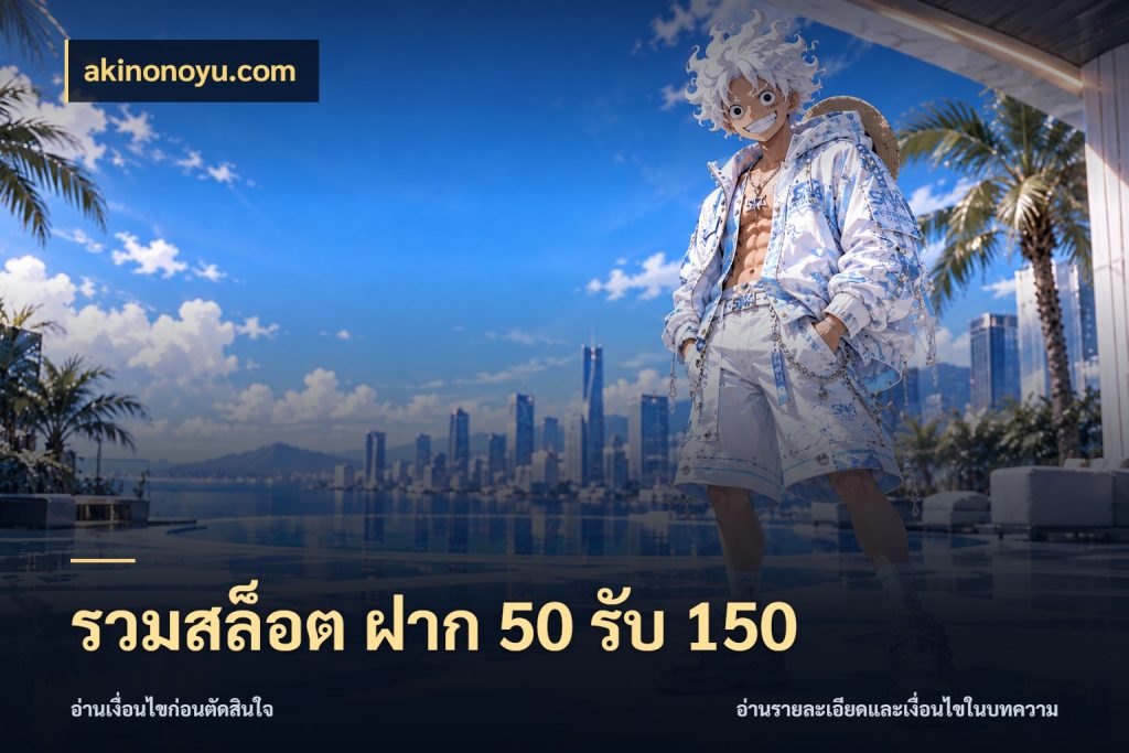 รวมสล็อต ฝาก 50 รับ 150