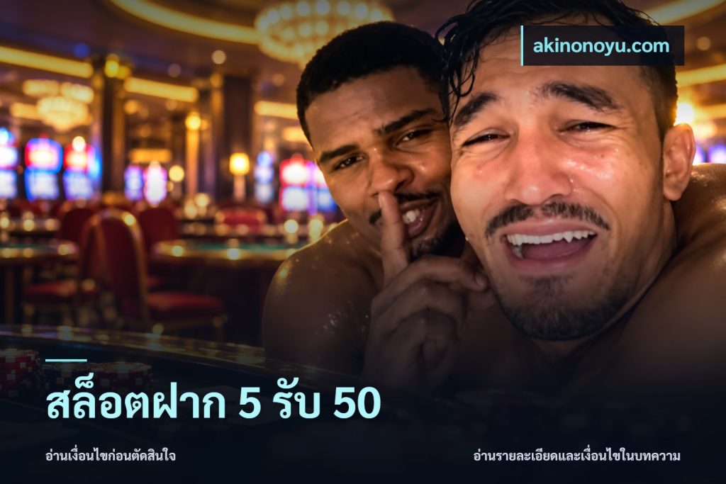 สล็อตฝาก 5 รับ 50