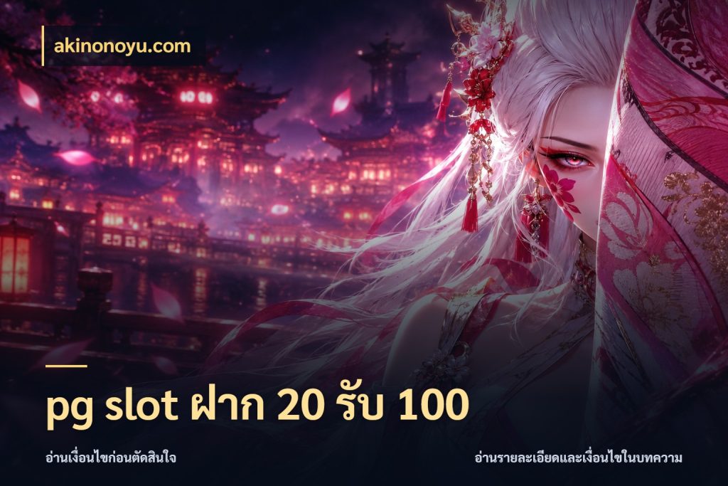pg slot ฝาก 20 รับ 100 ยอดฝากและยอดรับในมุมของคนชอบลุ้น กับ akinonoyu.com