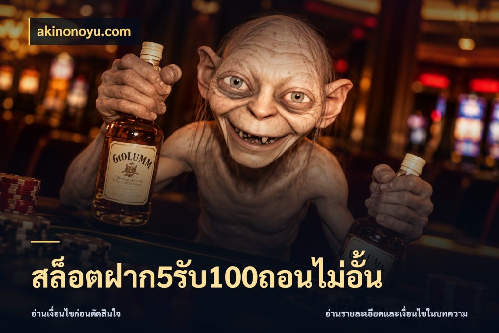 สล็อตฝาก5รับ100ถอนไม่อั้น เปิดมุมโปรให้เข้ากับเกมแนวโปรด กับ akinonoyu.com