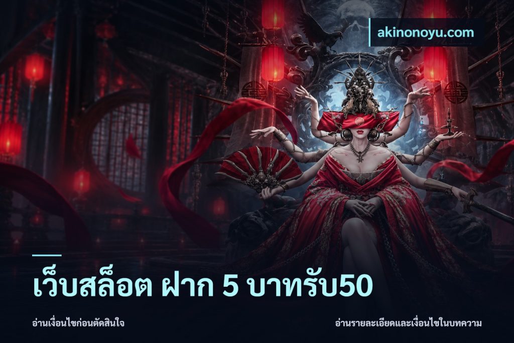 เว็บสล็อต ฝาก 5 บาทรับ50