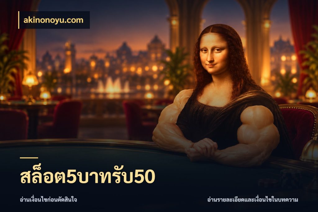 สล็อต5บาทรับ50 จับประเด็นยอดรับก่อนเลือกความสนุก กับ akinonoyu.com