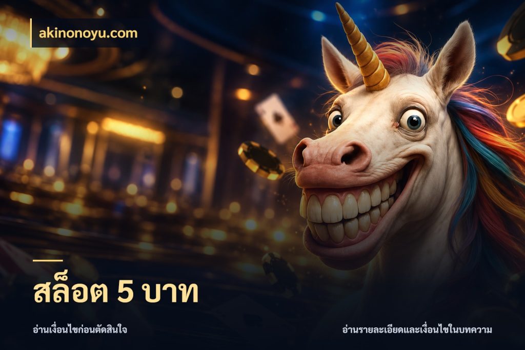 สล็อต 5 บาท สายทุนน้อยเลือกความสนุกให้พอดี กับ akinonoyu.com