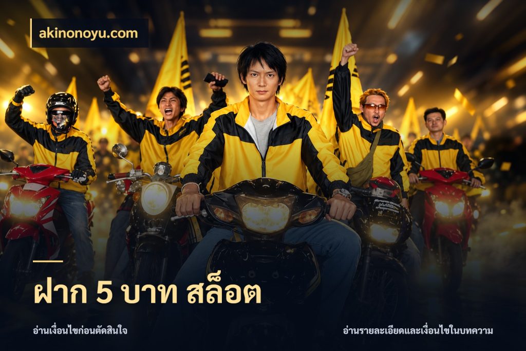 ฝาก 5 บาท สล็อต akinonoyu.com จัดจังหวะสนุกให้เข้ากับงบที่ตั้งไว้