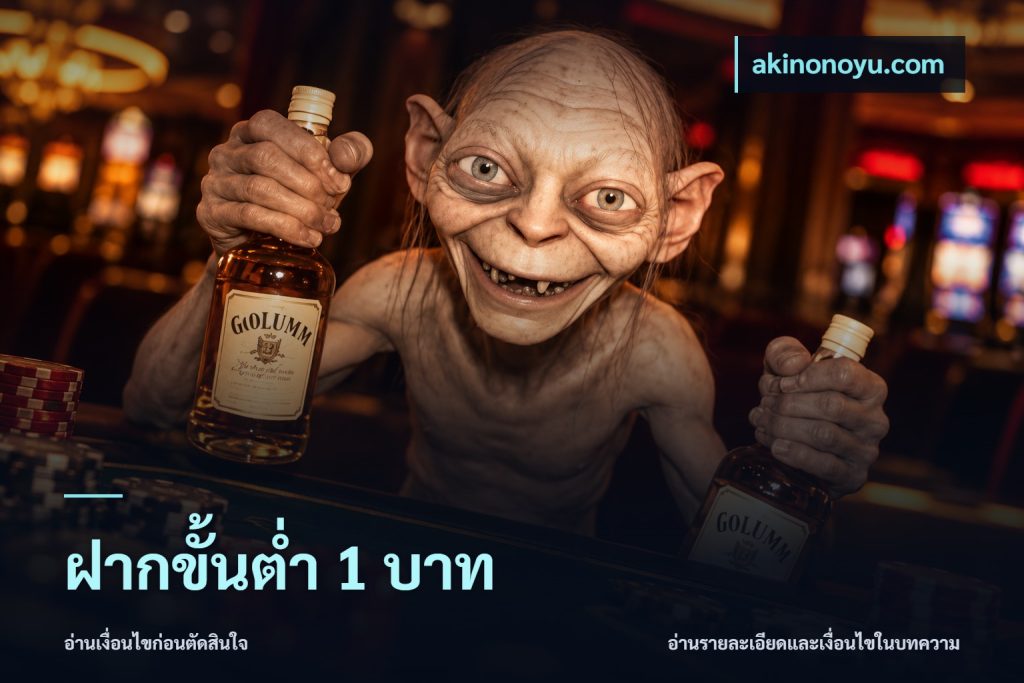 ฝากขั้นต่ำ 1 บาท