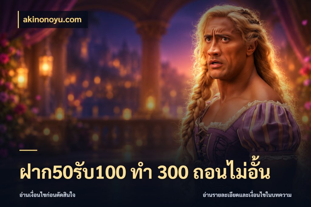ฝาก50รับ100 ทํา 300 ถอนไม่อั้น จุดเด่นของเครดิตที่คนชอบเกมอยากรู้ สไตล์ akinonoyu.com
