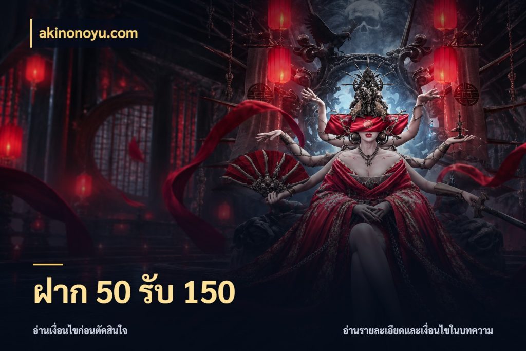 ฝาก 50 รับ 150 จับประเด็นยอดรับก่อนเลือกความสนุก กับ akinonoyu.com