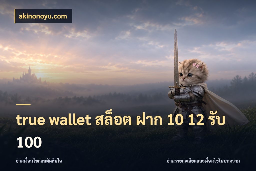 true wallet สล็อต ฝาก 10 12 รับ 100 สายโบนัสเลือกจังหวะสนุกได้อย่างไร ในมุม akinonoyu.com