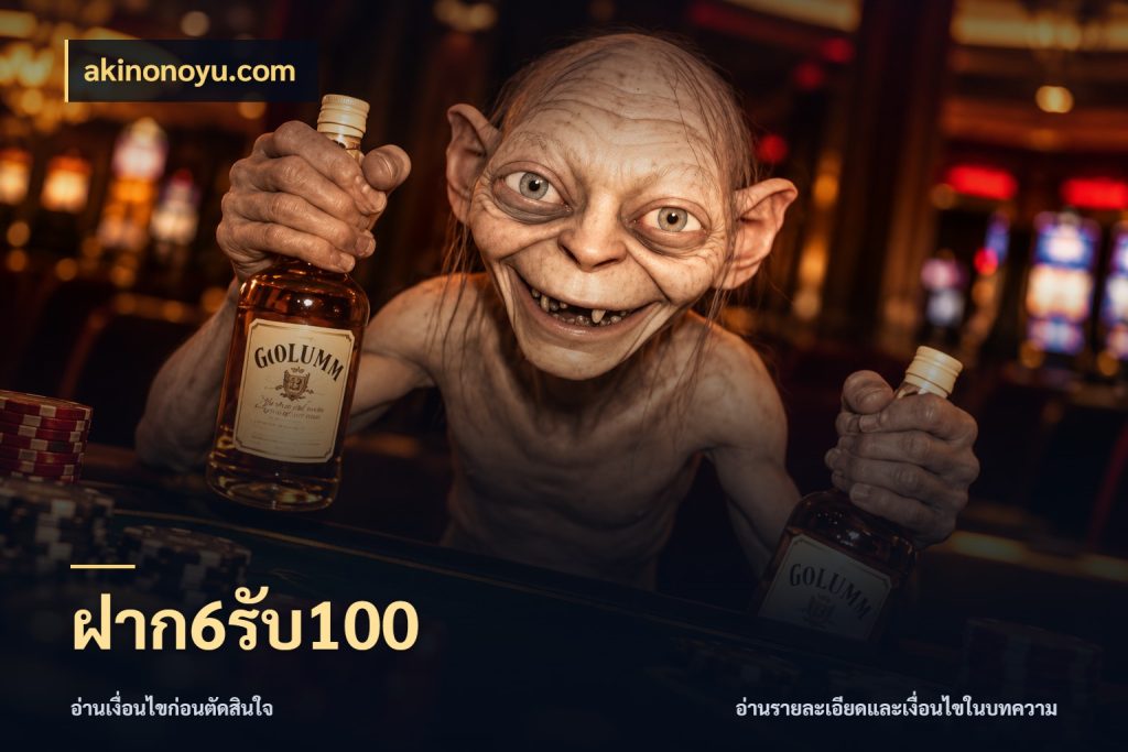 ฝาก6รับ100 จับประเด็นยอดรับก่อนเลือกความสนุก สไตล์ akinonoyu.com