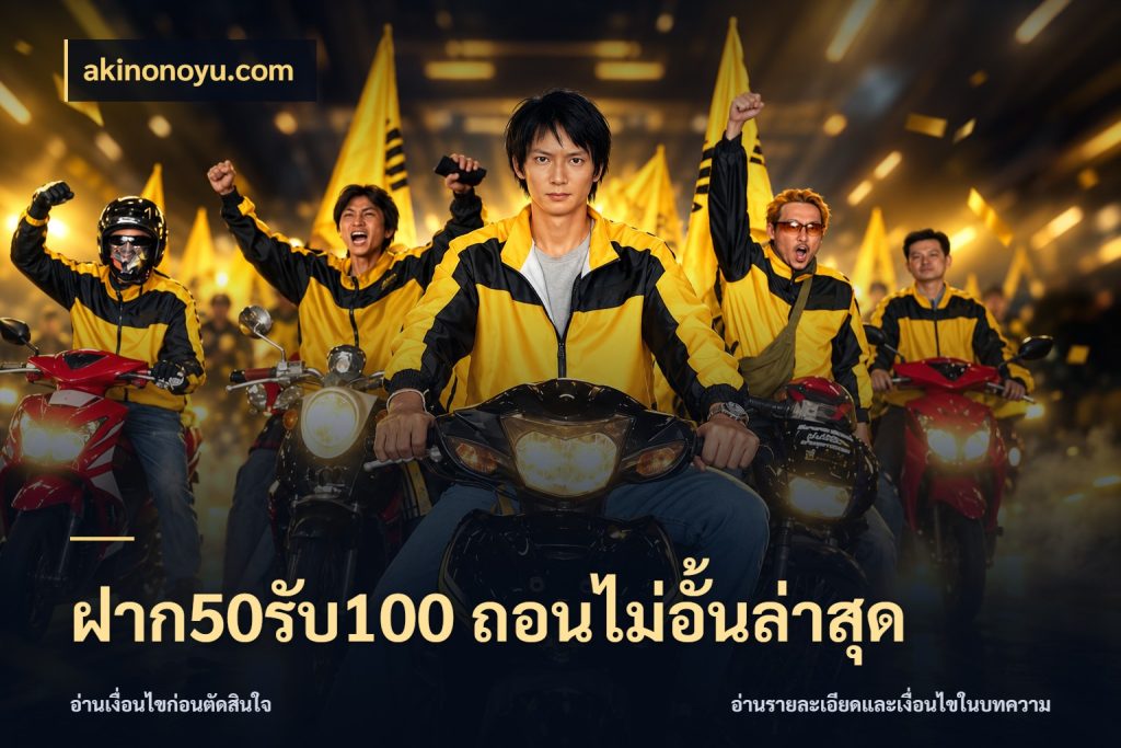 ฝาก50รับ100 ถอนไม่อั้นล่าสุด สายโบนัสเลือกจังหวะสนุกได้อย่างไร กับ akinonoyu.com