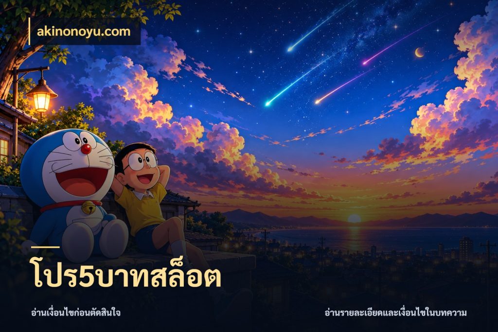 โปร5บาทสล็อต akinonoyu.com จัดจังหวะสนุกให้เข้ากับงบที่ตั้งไว้