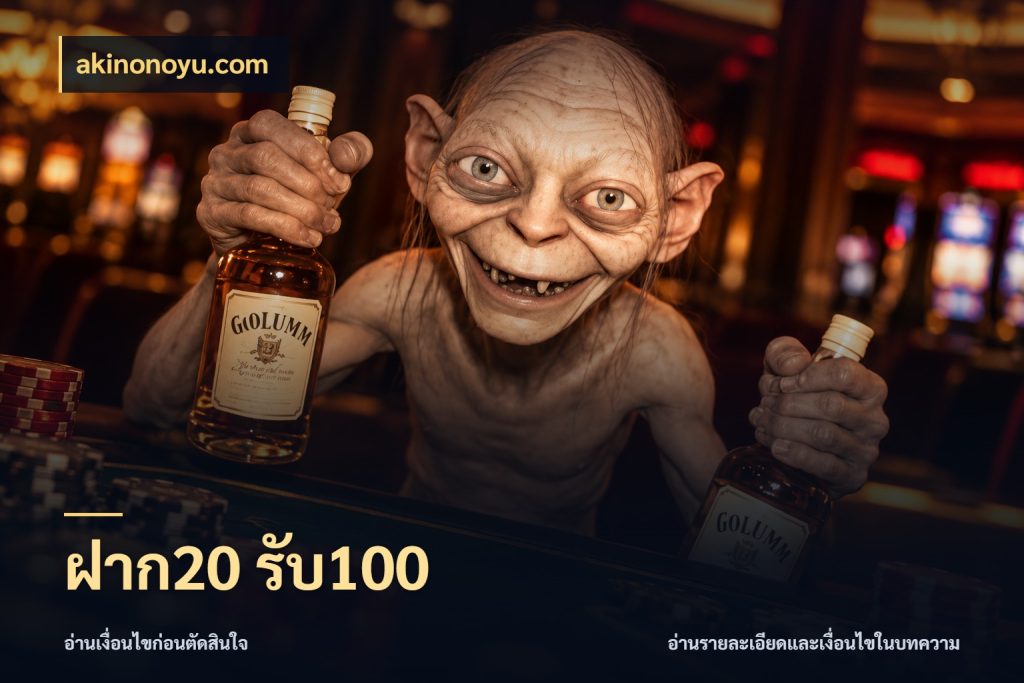 ฝาก20 รับ100 สนุกกับตัวเลือกโปรในสไตล์ของคุณ กับ akinonoyu.com
