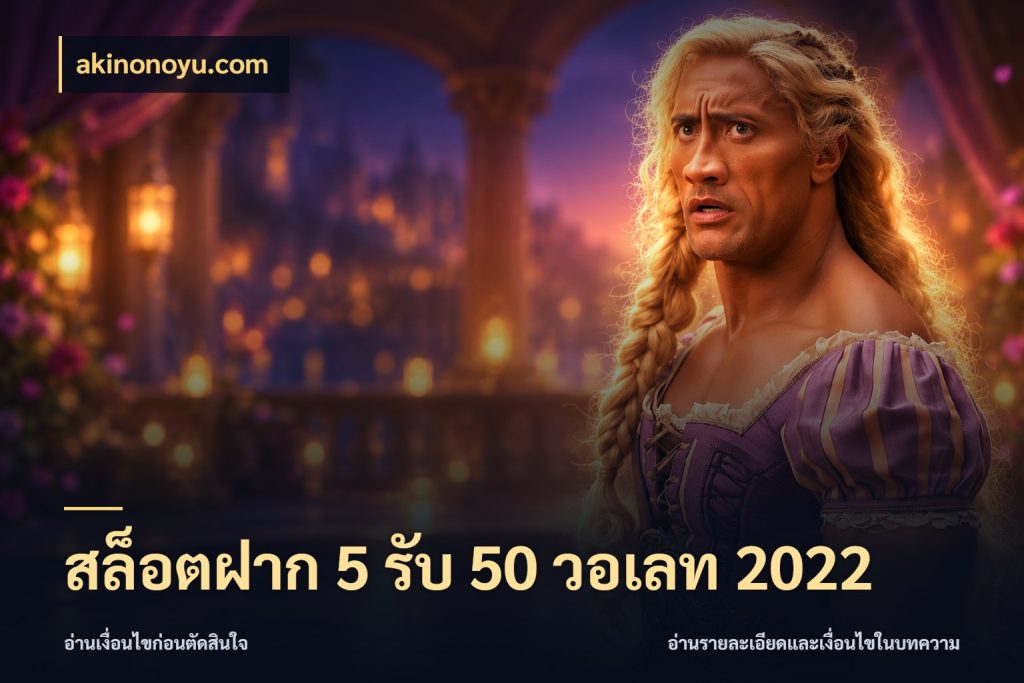 สล็อตฝาก 5 รับ 50 วอเลท 2022 จับคู่โบนัสกับสไตล์เกมที่ชอบ สไตล์ akinonoyu.com