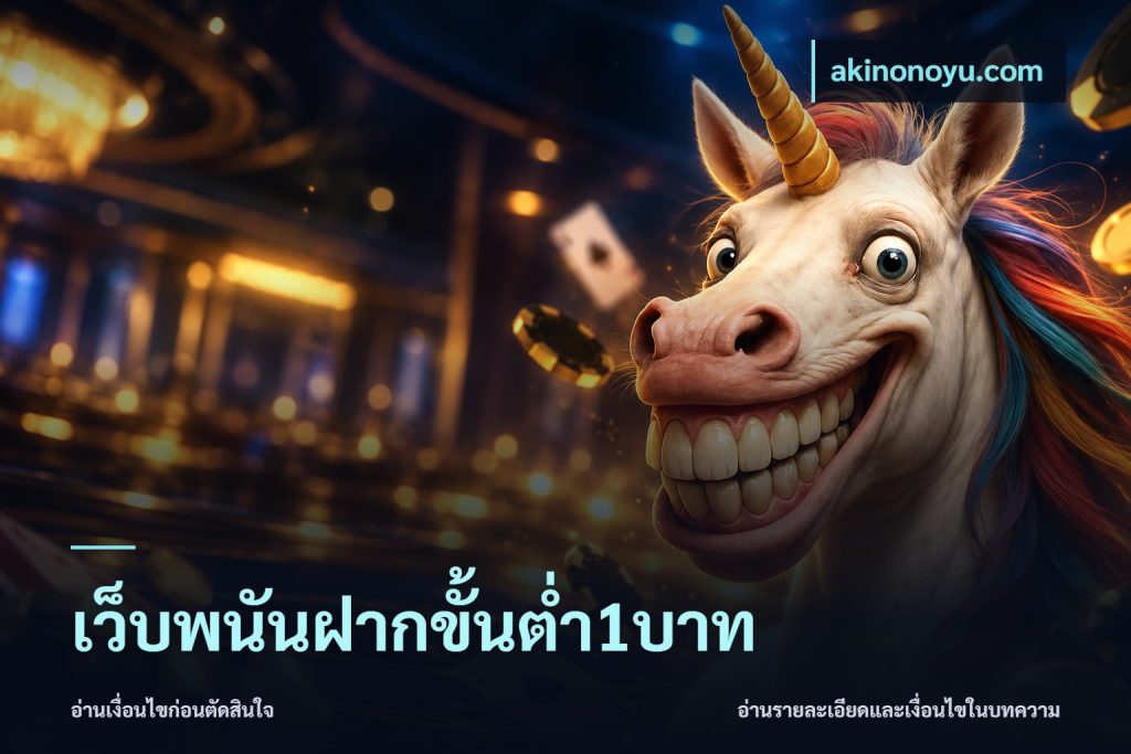เว็บพนันฝากขั้นต่ำ1บาท