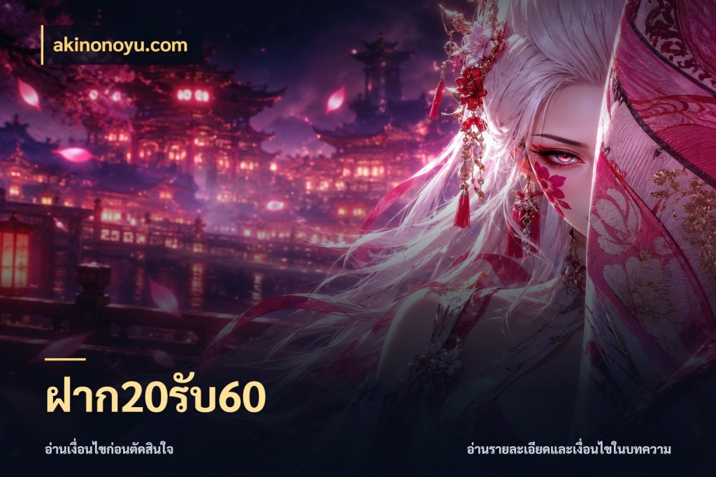 ฝาก20รับ60 ยอดฝากและยอดรับในมุมของคนชอบลุ้น กับ akinonoyu.com