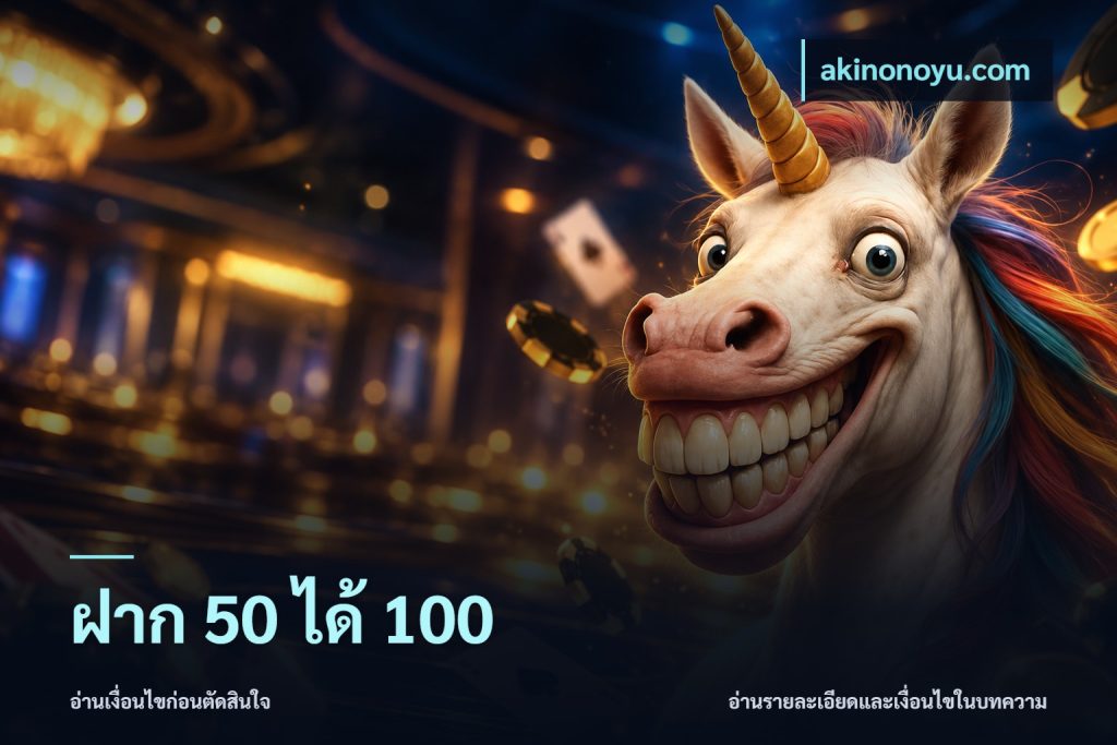 ฝาก 50 ได้ 100