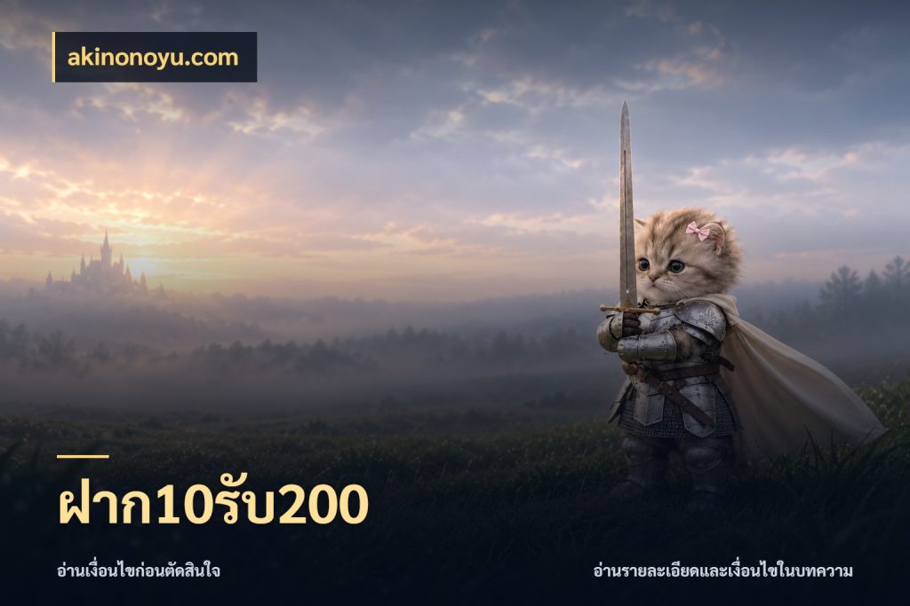ฝาก10รับ200 เปิดมุมโปรให้เข้ากับเกมแนวโปรด สไตล์ akinonoyu.com