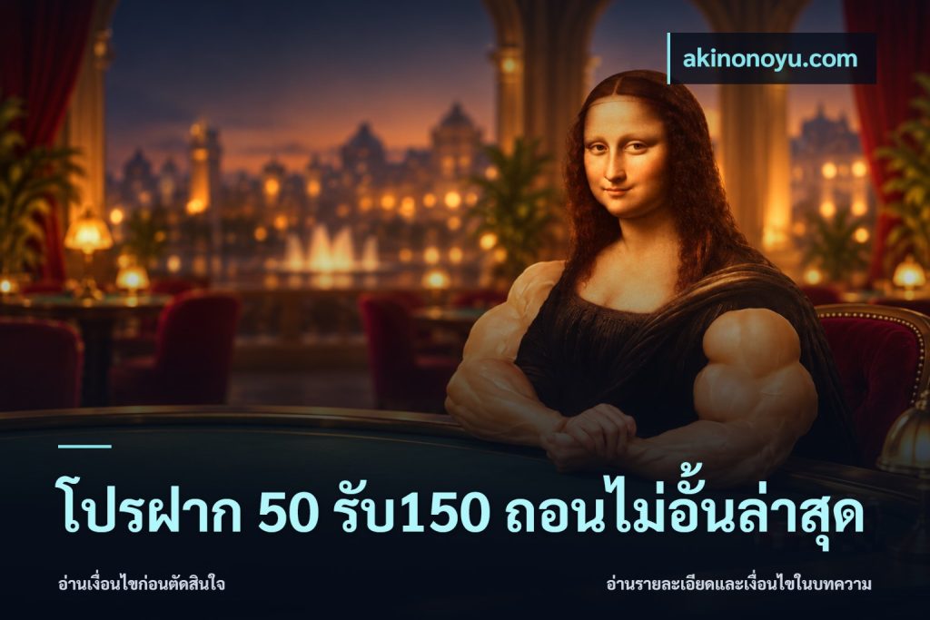 โปรฝาก 50 รับ150 ถอนไม่อั้นล่าสุด