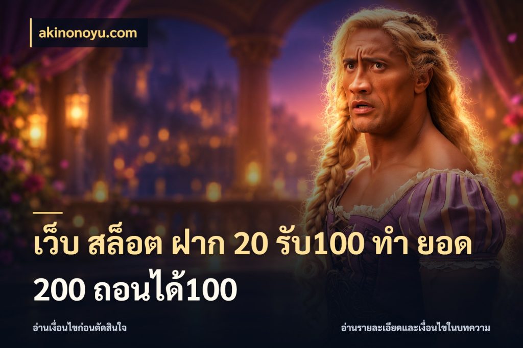 เว็บ สล็อต ฝาก 20 รับ100 ทํา ยอด 200 ถอนได้100 akinonoyu.com จับคู่โบนัสกับสไตล์เกมที่ชอบ