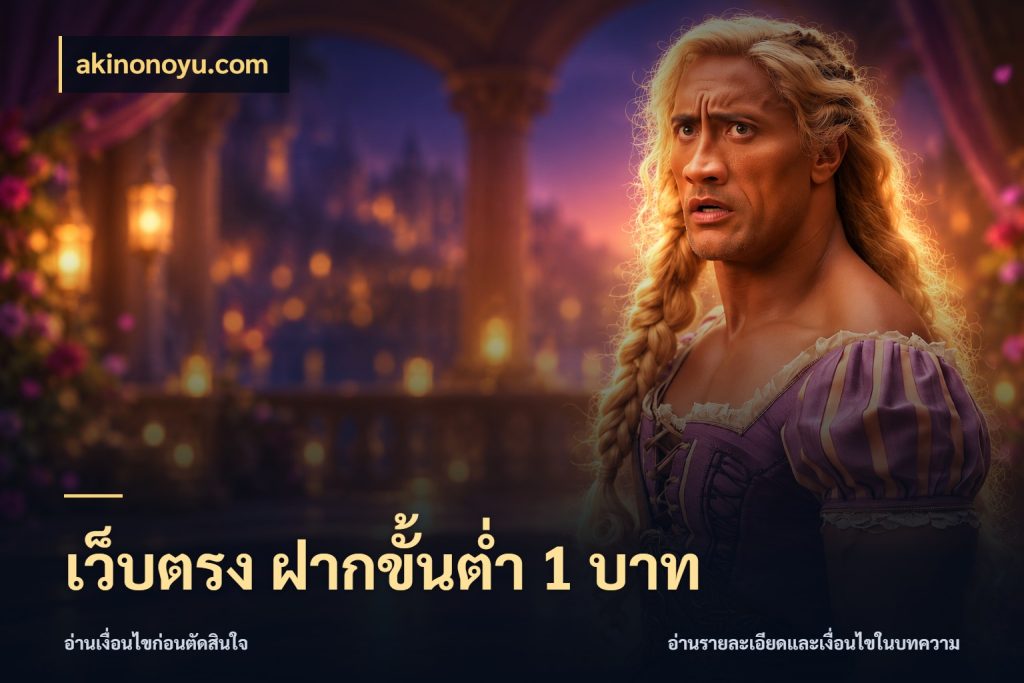 เว็บตรง ฝากขั้นต่ำ 1 บาท เลือกสไตล์จากยอดและรูปแบบที่ตรงใจ สไตล์ akinonoyu.com