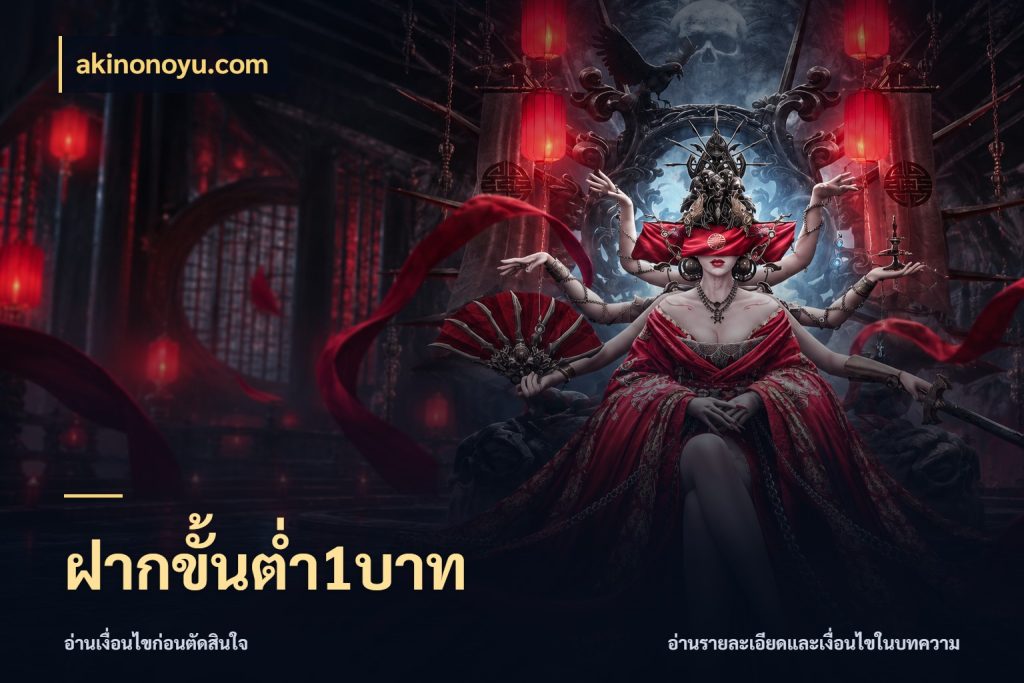 ฝากขั้นต่ำ1บาท สายทุนน้อยเลือกความสนุกให้พอดี ในมุม akinonoyu.com