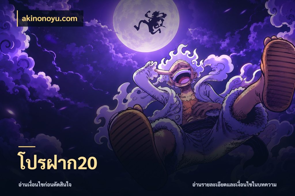 โปรฝาก20 จำนวนเริ่มต้นกับสไตล์เกมที่ชอบ กับ akinonoyu.com
