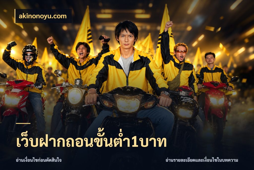 เว็บฝากถอนขั้นต่ำ1บาท akinonoyu.com เงินตั้งต้นกับความสนุกที่คุณกำหนด