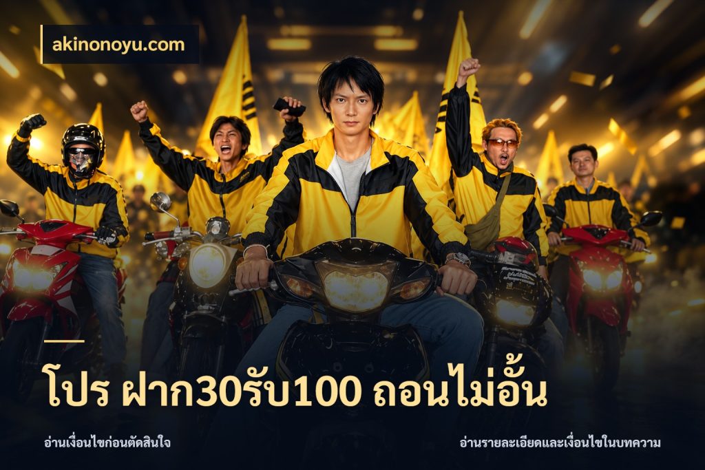 โปร ฝาก30รับ100 ถอนไม่อั้น จุดเด่นของเครดิตที่คนชอบเกมอยากรู้ สไตล์ akinonoyu.com