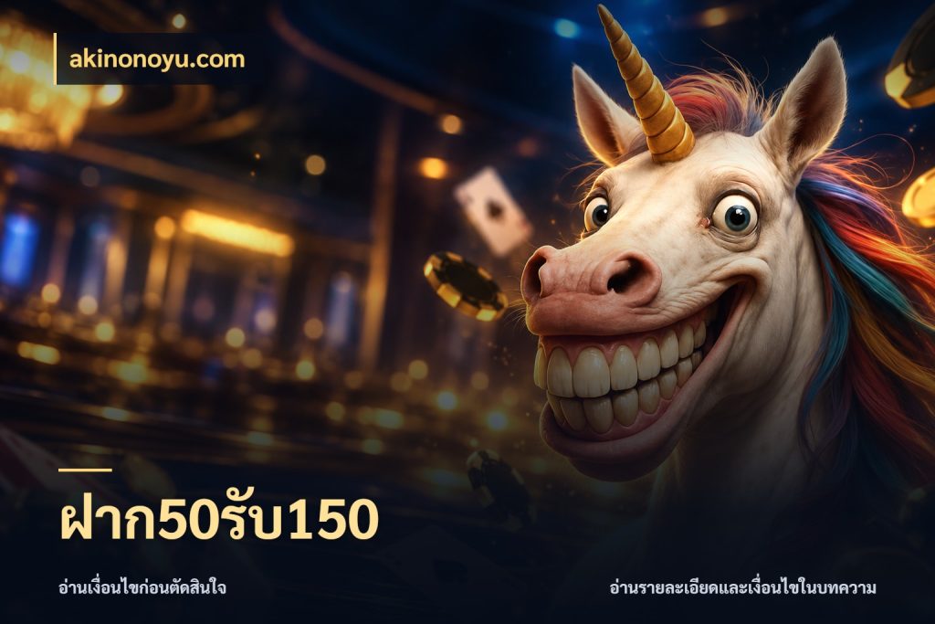 ฝาก50รับ150 akinonoyu.com เปิดมุมโปรให้เข้ากับเกมแนวโปรด
