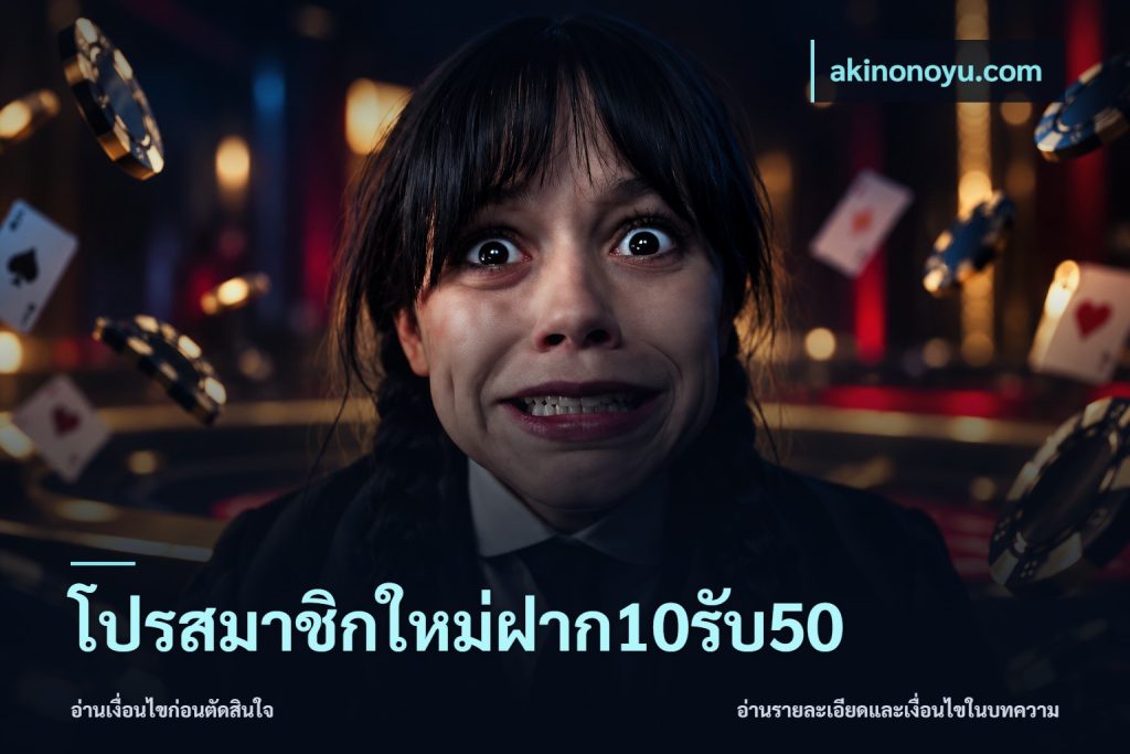 โปรสมาชิกใหม่ฝาก10รับ50