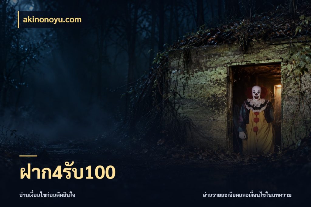 ฝาก4รับ100 akinonoyu.com สีสันของโปรฝากและยอดรับ