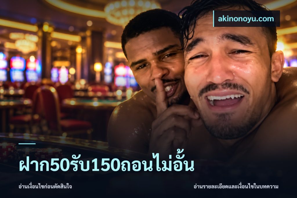 ฝาก50รับ150ถอนไม่อั้น