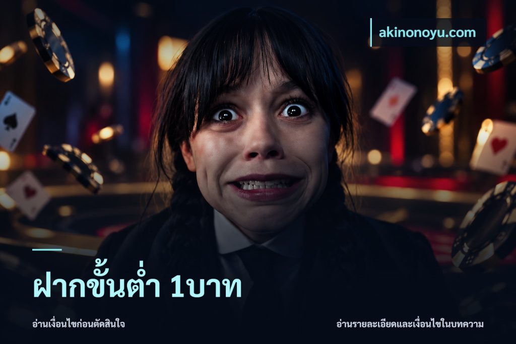 ฝากขั้นต่ำ 1บาท