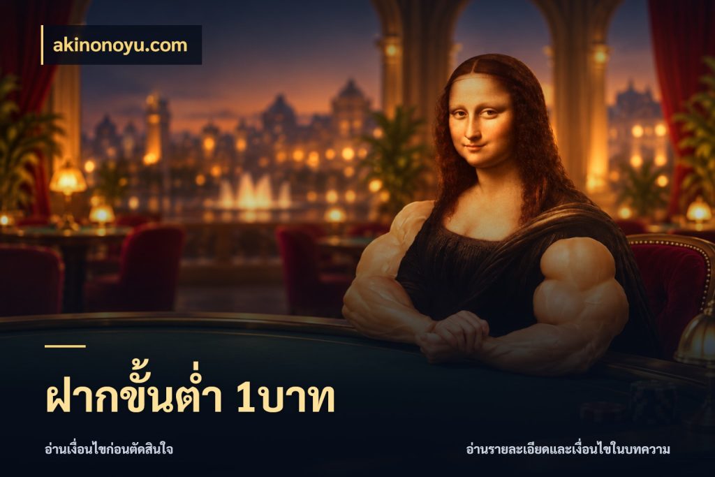 ฝากขั้นต่ำ 1บาท akinonoyu.com เงินตั้งต้นกับความสนุกที่คุณกำหนด