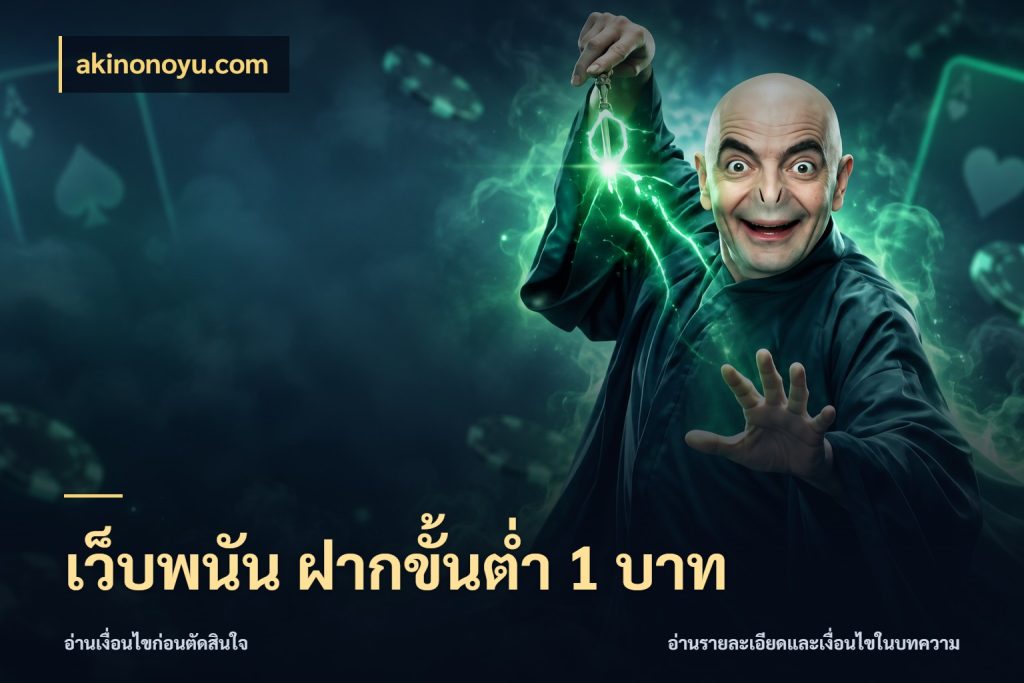 เว็บพนัน ฝากขั้นต่ำ 1 บาท akinonoyu.com สายทุนน้อยเลือกความสนุกให้พอดี
