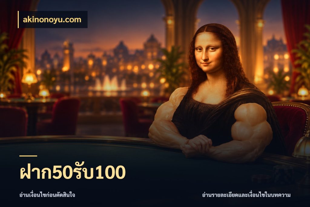 ฝาก50รับ100 akinonoyu.com จับคู่โบนัสกับสไตล์เกมที่ชอบ