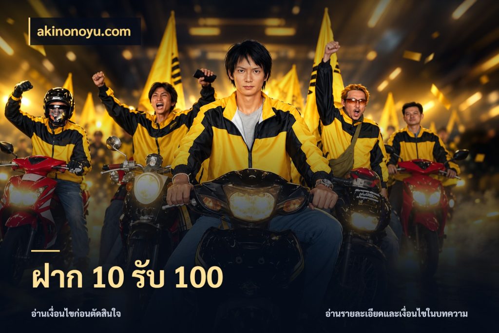 ฝาก 10 รับ 100 akinonoyu.com รูปแบบโบนัสกับสิทธิ์ของสายเกม