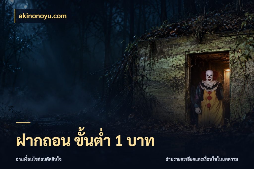 ฝากถอน ขั้นต่ำ 1 บาท akinonoyu.com จัดจังหวะสนุกให้เข้ากับงบที่ตั้งไว้