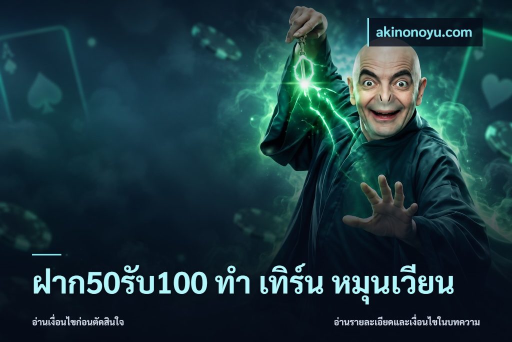 ฝาก50รับ100 ทํา เทิร์น หมุนเวียน